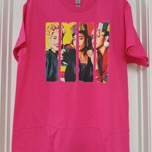 Salt N Pepa Graphic Print T-Shirt Pink
